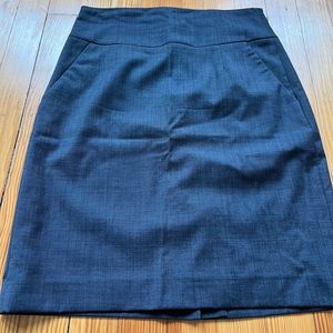 Banana Republic Suit Pencil Skirt, Navy, 4P